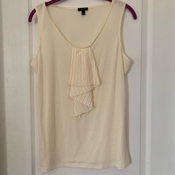 Talbots Tops - Talbots ruffle front tanktop